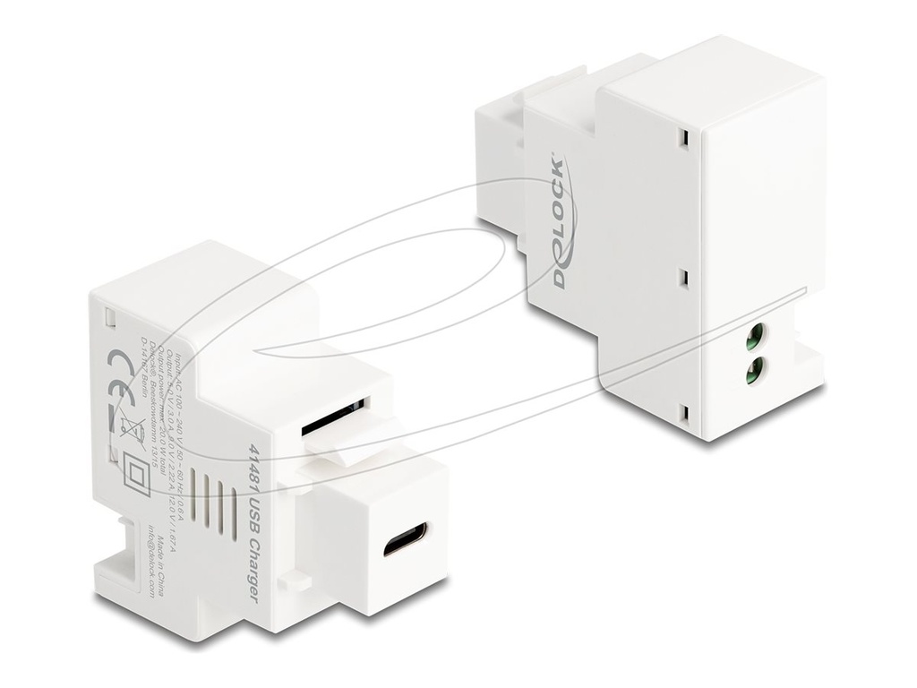 Delock Snap-in-Modul (Keystone) - PD 20 W