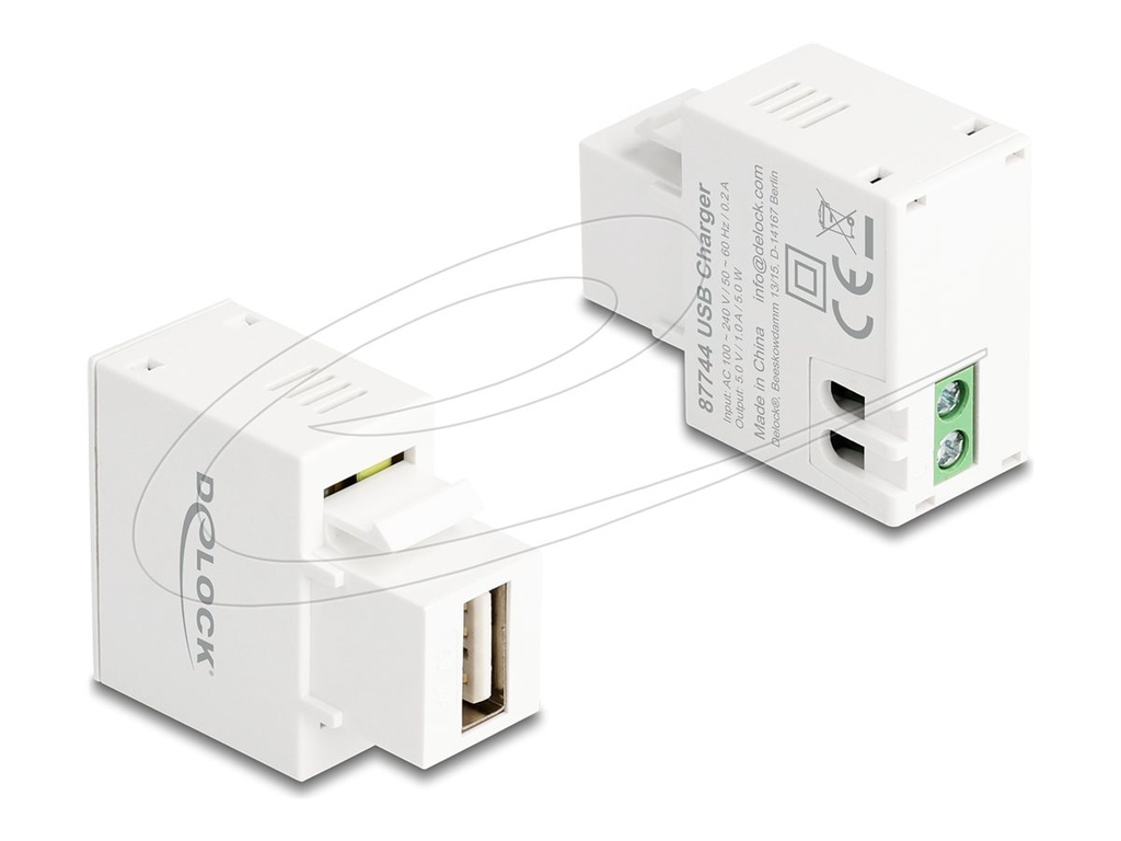 [87744] Delock Keystone module - USB-Adapter - USB (W)
