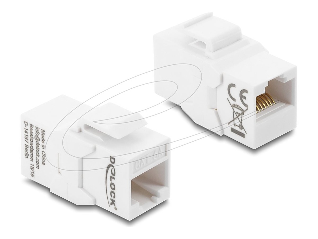 Delock Keystone-Modul - RJ-45 (W) zu RJ-45 (W)