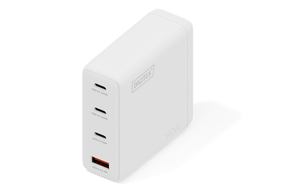 DIGITUS USB GaN Charger 140W, 3x USB-C, 1x USB-A