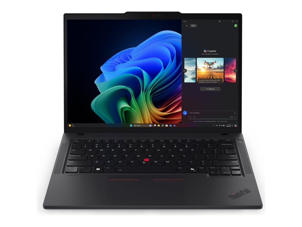 Lenovo ThinkPad T14 Gen 6 21QD - 180°-Scharnierdesign - Intel Core Ultra 5 235U / 2 GHz - Win 11 Pro - Intel Graphics - 32 GB RAM - 512 GB SSD TCG Opal Encryption - 35.6 cm (14")