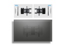 StarTech.com Befestigungskit (Wandmontage, 2 vertikale Haltebügel) - neigbar - für Flachbildschirm - flaches Profil, VESA 600x400, 45 kg - Aluminium, Stahl - Schwarz, Silber - Bildschirmgröße: 81.3-165.1 cm (32"-65")