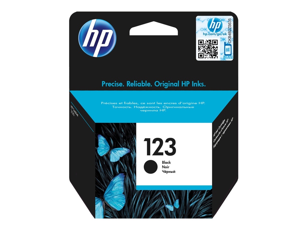 HP 123 - Schwarz - original - Tintenpatrone -