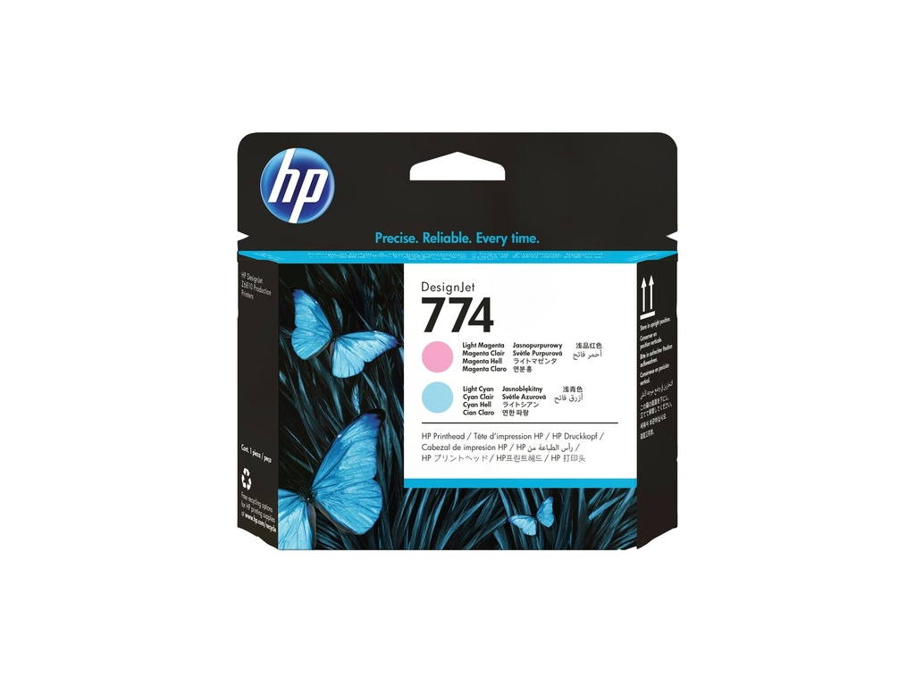 HP 774 - Hellmagentafarben, Cyan - Druckkopf