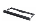 StarTech.com Patch Panel - Rack montierbar, geeignet für Wandmontage - CAT 5e/6 - UTP - Schwarz - 1U - 48.3 cm (19")