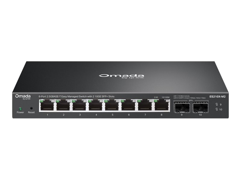 [ES210X-M2] TP-LINK Omada ES210X-M2 V1 - Switch - L2+ - managed - 8 x 2.5GBase-T + 2 x 10 Gigabit SFP+ (Uplink)