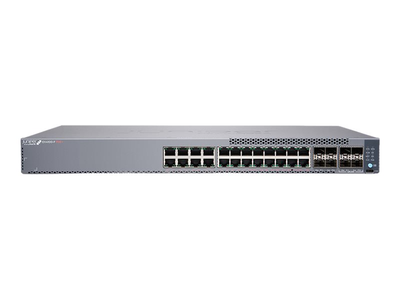 Juniper EX Series EX4100-F-24T - Switch - L3 - managed - 24 x 10/100/1000Base-T + 4 x 10 Gigabit (Uplink)