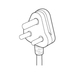 Juniper Power Cord AC South Africa C21 straight to Right angle SANS 164/1 - Kabel