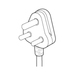 Juniper Power Cord AC India C21 straight to Right angle IS1293 - Kabel