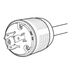 Juniper Power Cord AC Japan C21 Right-angle -long to NEMA L6-20 - Kabel