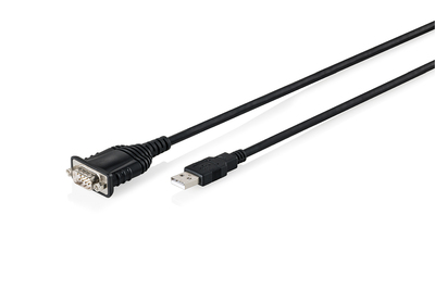 DIGITUS USB 2.0 auf RS232 Adapterkabel, 1,8 m, integrierter FTDI FT232RNL-Chipsatz