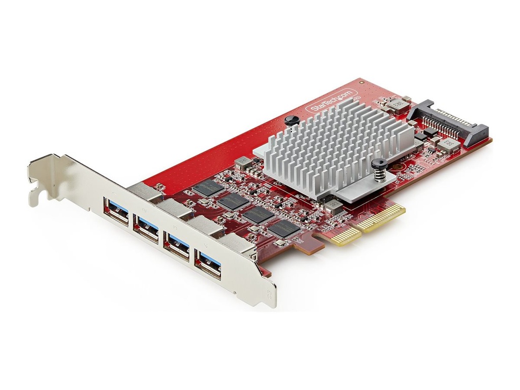 [P10Q4A-USB-CARD] StarTech.com Startech - USB-Adapter - PCIe 3.0 x4 Low-Profile
