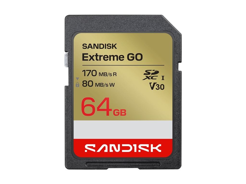 [SDSDXGN-064G-GNCIN] SanDisk Extreme Go - Flash-Speicherkarte - 64