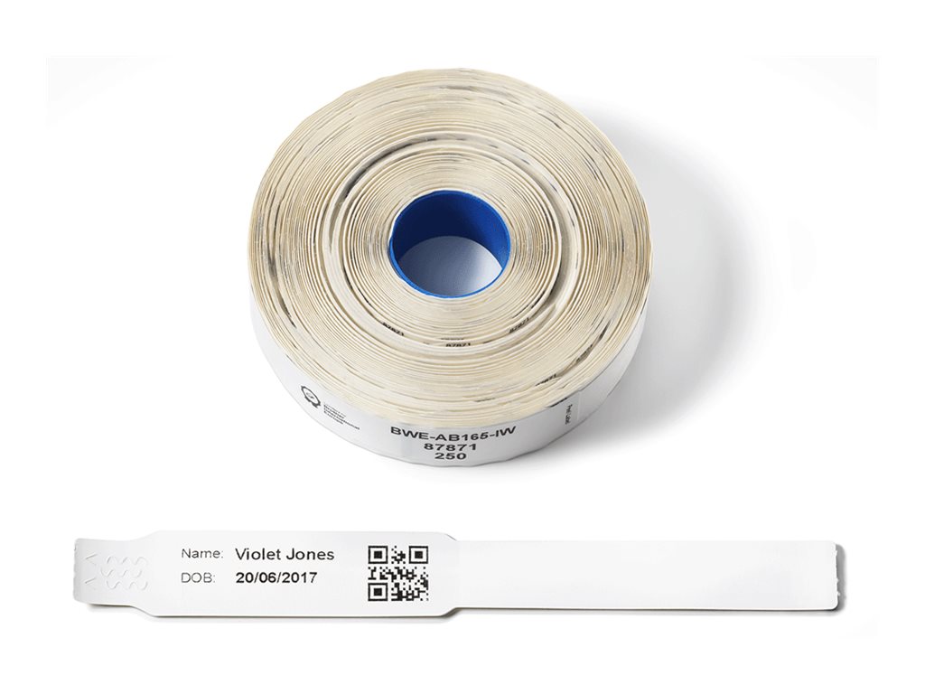 Brother Selbstklebend - weiß - 20 x 165 mm 250 Stck. (4 Rolle(n)