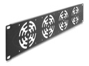 Delock 67416, Abdeckplatte, Eingebauter Ventilator, Metall, Dunkles Grau, 1 Stüc...