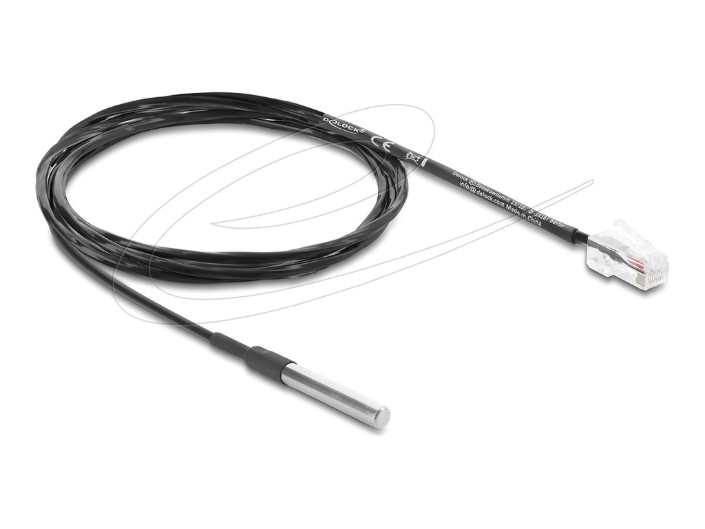 Delock Temperatursensor - Schwarz - 1 m