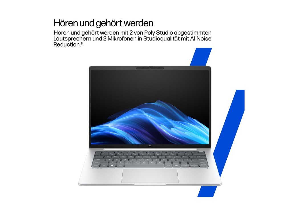 HP EliteBook 8 G1i Notebook Next Gen AI - 174-Grad-Scharnierdesign - Intel Core Ultra 7 258V / 2.2 GHz - Win 11 Pro - Intel Arc Graphics 140V - 32 GB RAM - 1 TB SSD NVMe + 1 TB SSD NVM Express (NVMe)