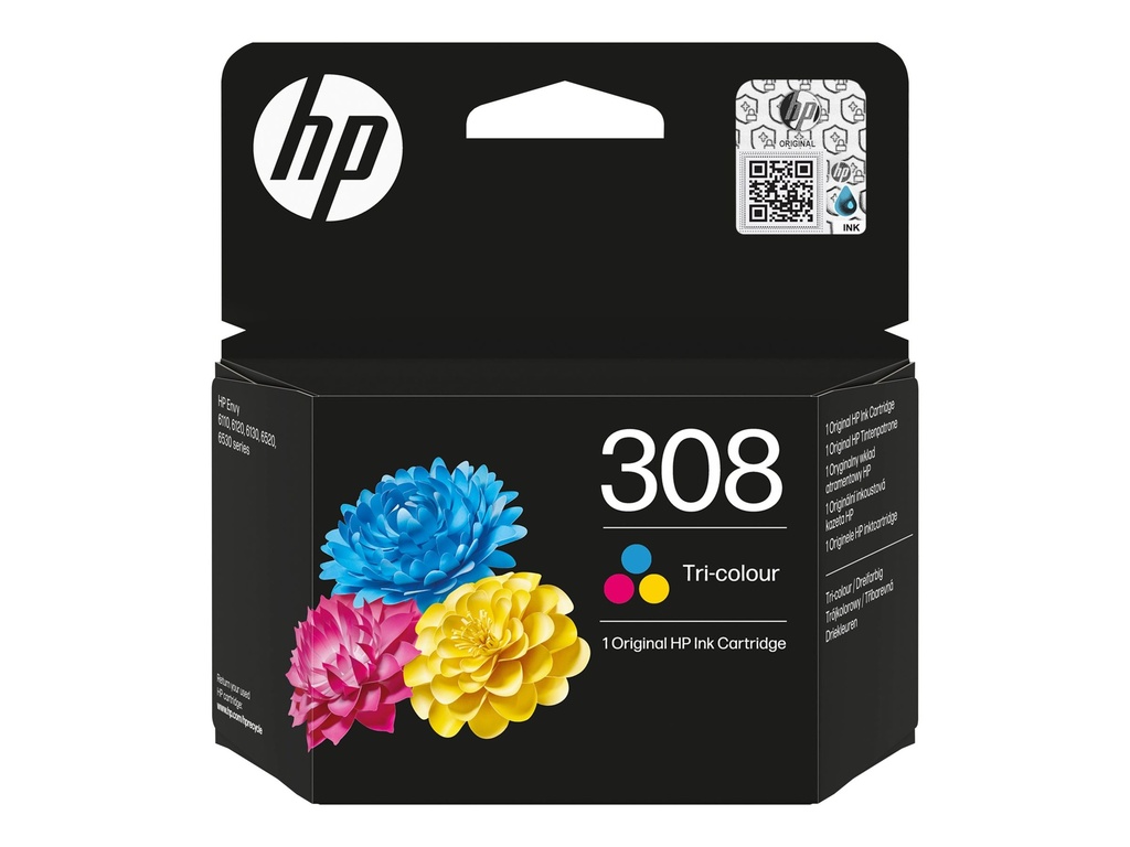 [7FP20UE#LS1] HP 308 - Gelb, Cyan, Magenta - original - Tintenpatrone