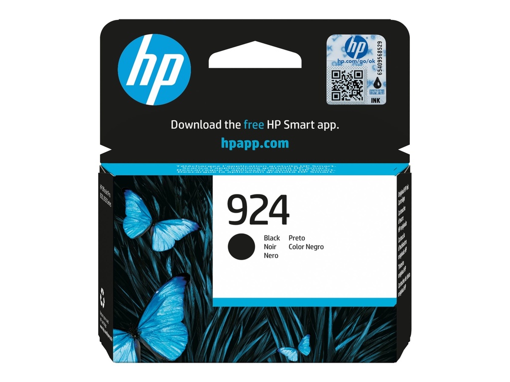 HP 924 - 12.5 ml - Schwarz - original - Officejet
