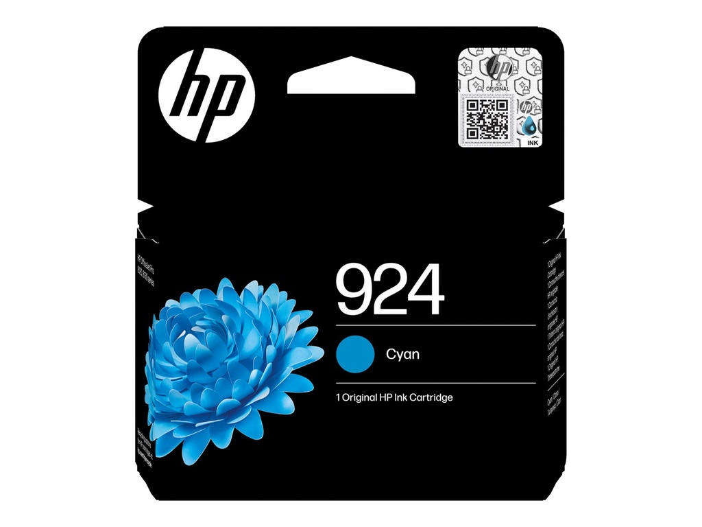 [4K0U3NE#30A] HP 924 Cyan Original Ink Cartridge - Original - Tonereinheit