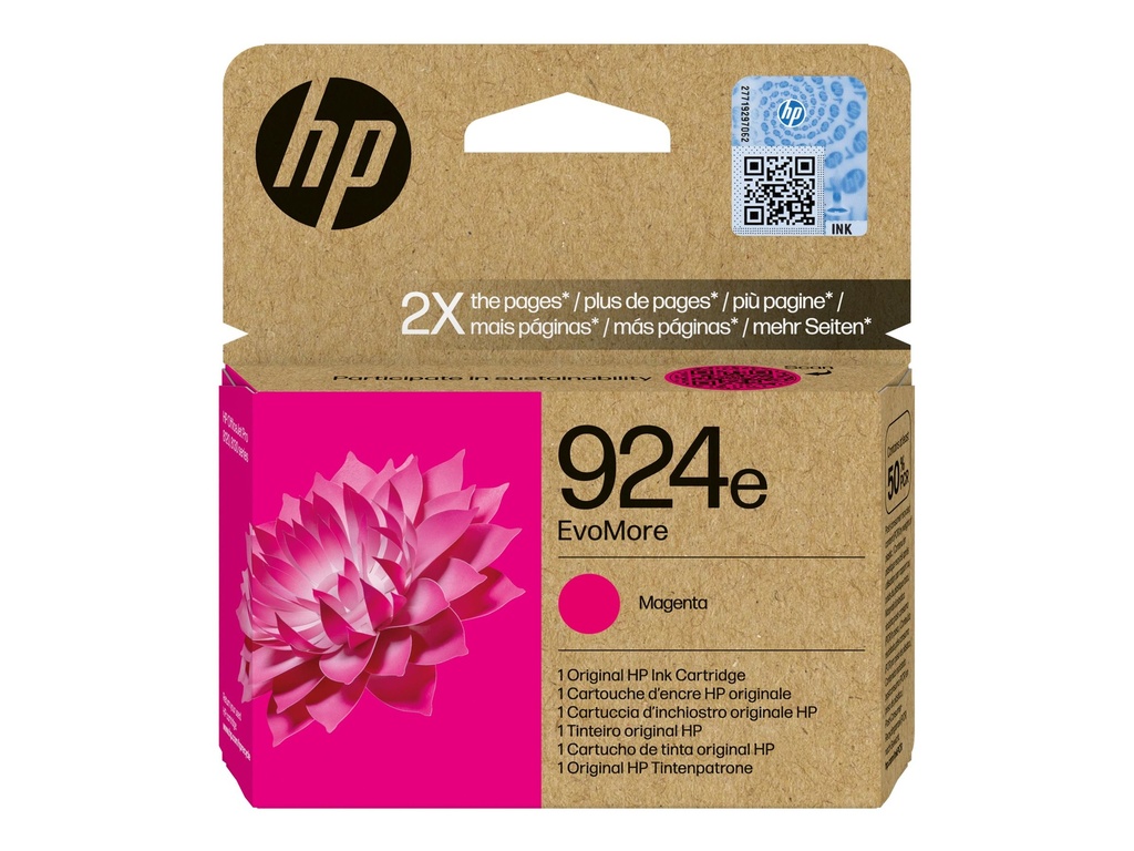 [4K0U8NE#LS1] HP 924e EvoMore - 10 ml - Magenta - original
