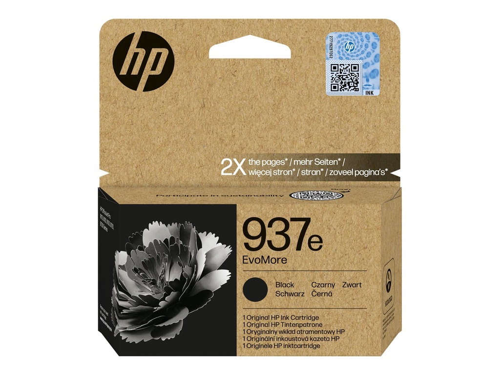 HP 937e EvoMore Black Original Ink Cartr - Original - Tintenpatrone