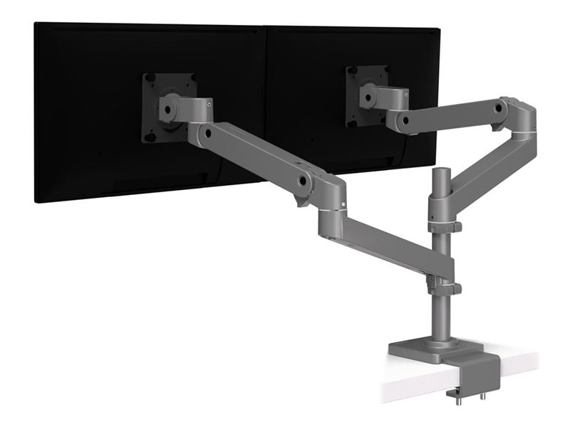 Ergotron LX Pro - Befestigungskit (Doppelgelenkarm) - modular - für 2 LCD-Displays - with low-profile C-clamp - Dunkelgrau - Bildschirmgröße: bis zu 61 cm (bis zu 24 Zoll)