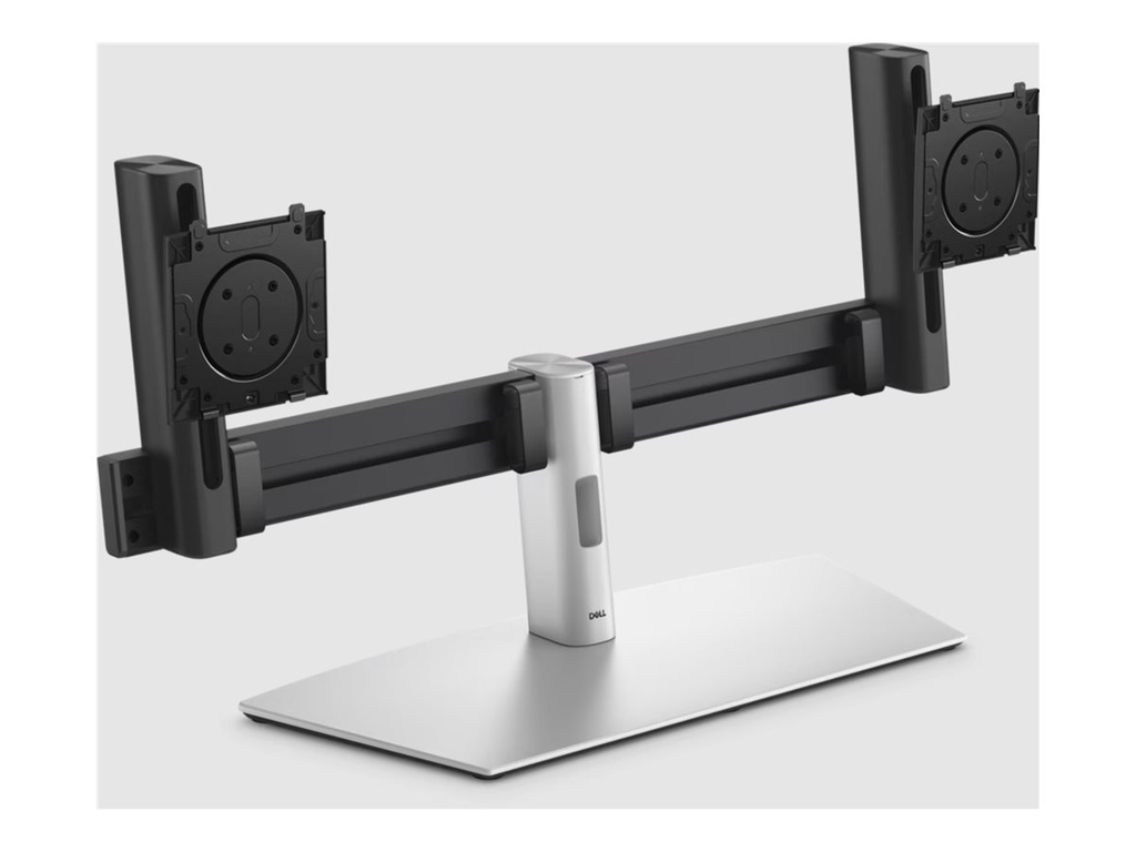Dell Pro MDS26 - Aufstellung - für 2 Monitore - Schnellverschlussmechanismus - Silver/Black - Bildschirmgröße: 48.3-68.6 cm (19"-27")