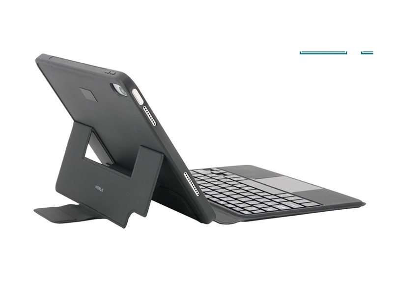 Mobilis C2 - Schutzabdeckung für Tablet - with detachable French Bluetooth keyboard + touchpad - Schwarz - für Apple 10.9-inch iPad (10. Generation)