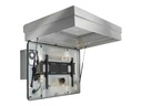 Peerless Indoor/Outdoor Protective Enclosures FPE47FH-EU-S - Gehäuse - für Flachbildschirm - kaltgewalzter Stahl, Temperglas - Stone Grey - Bildschirmgröße: 116.8 cm-119.4 cm (46"-47")