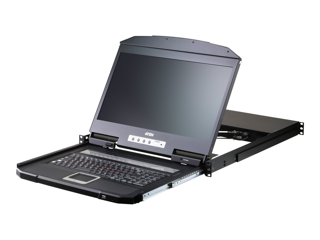 [CL3116NX-ATA-FG] ATEN CL3116NX - KVM-Konsole mit KVM-Switch - 16 Anschlüsse - PS/2, USB - Französisch - 47 cm (18.5")