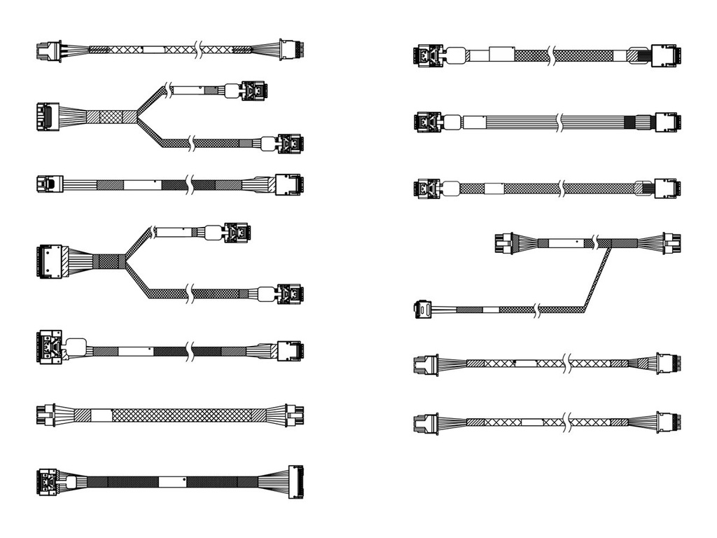 Lenovo Speicherkabelkit - für 10 x 2,5" Anybay
