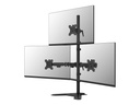 Neomounts Befestigungskit (Monitorarm, Basis) - Voll beweglich - für 3 Monitore - Stahl - Schwarz - Bildschirmgröße: 25.4-81.3 cm (10"-32")