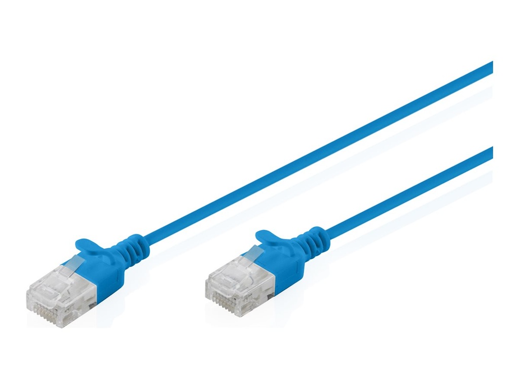 DIGITUS CAT 6 U-UTP Slim Patchkabel, 1 m, Blau