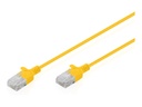 DIGITUS CAT 6 U-UTP Slim Patchkabel, 2 m, Gelb, 10 Stück