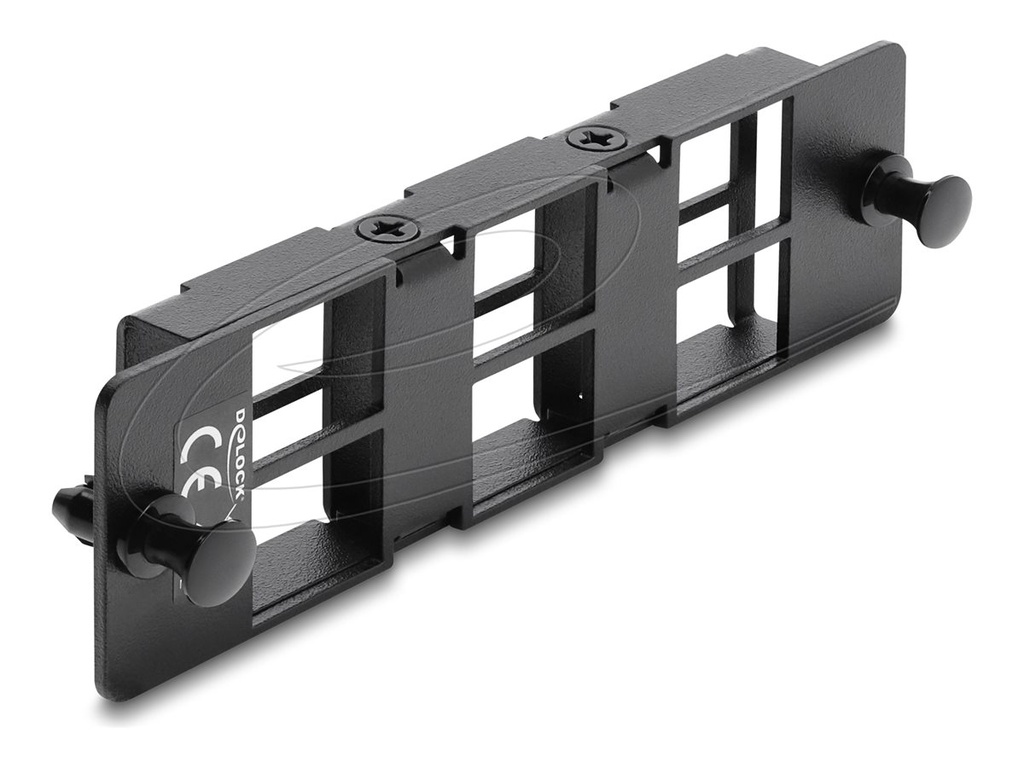 Delock Patch Panel - Schwarz - 1U - 48.3 cm (19")
