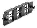 Delock Patch Panel - Schwarz - 1U - 48.3 cm (19")
