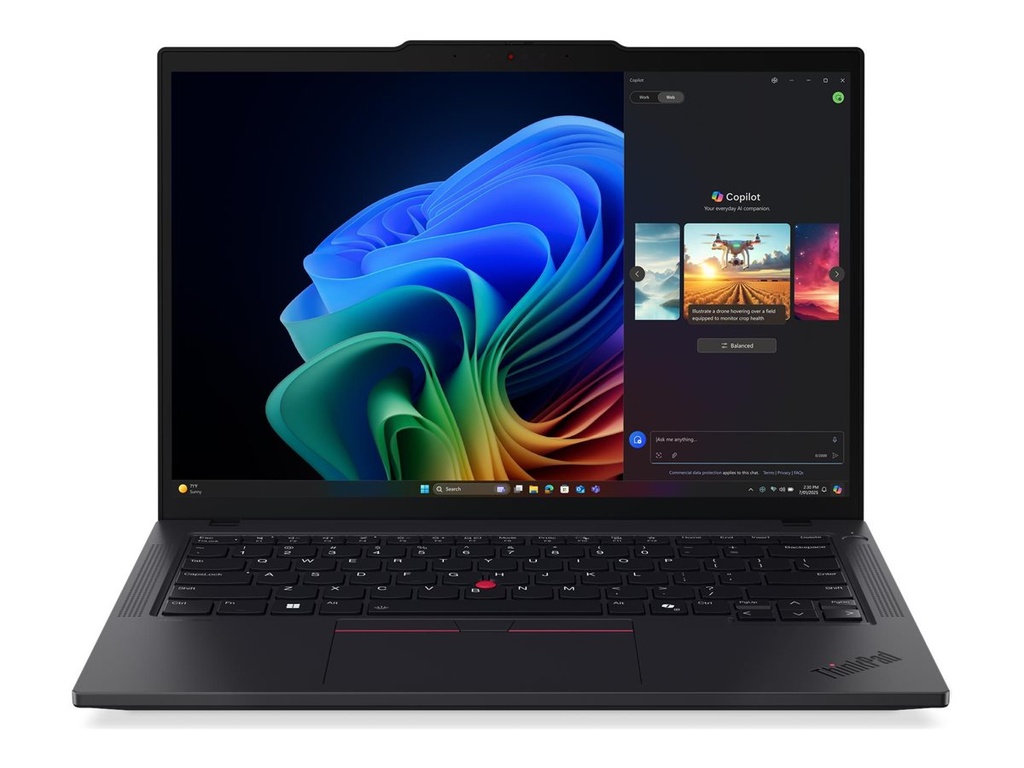 Lenovo ThinkPad T14 Gen 6 21QJ - 180°-Scharnierdesign - AMD Ryzen AI 7 PRO 350 / 2 GHz - Win 11 Pro - Radeon 860M - 32 GB RAM - 512 GB SSD TCG Opal Encryption 2, NVMe - 35.6 cm (14")