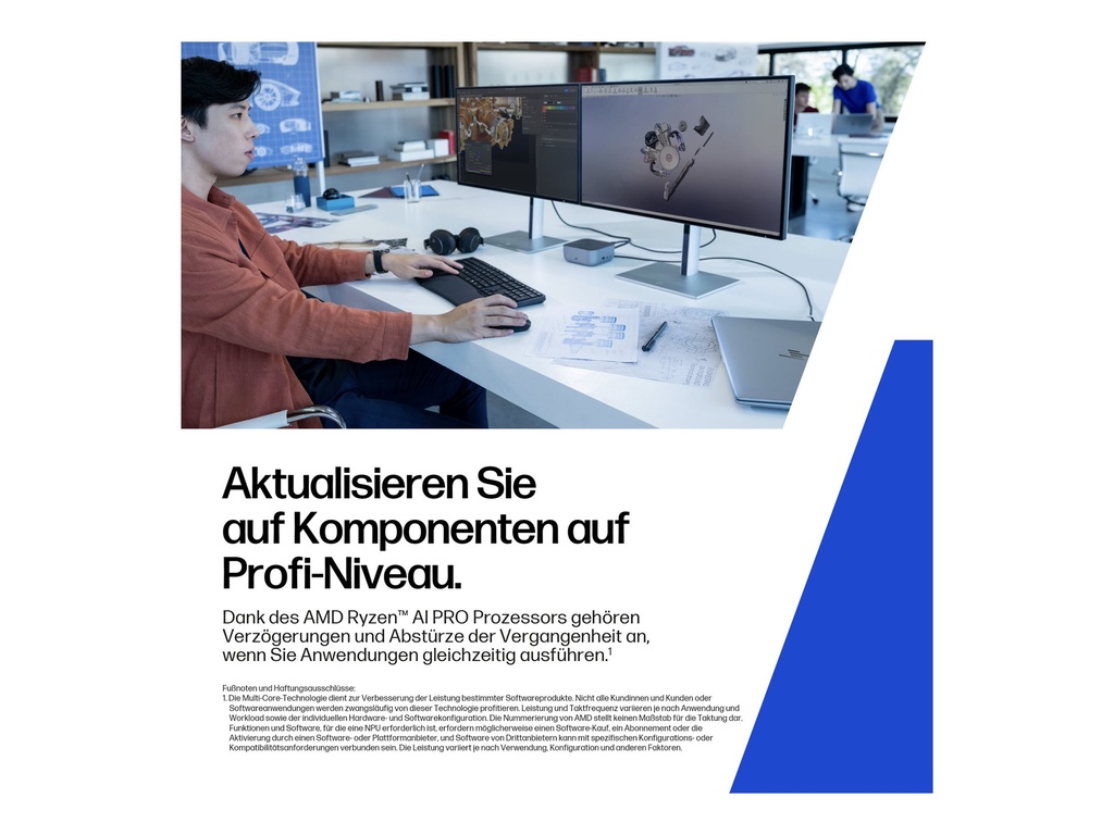 HP ZBook 8 G1ak Mobile Workstation - AMD Ryzen AI 7 PRO 350 / 2 GHz - Win 11 Pro - Radeon 860M - 32 GB RAM - 1 TB SSD NVMe, TLC - 35.6 cm (14")