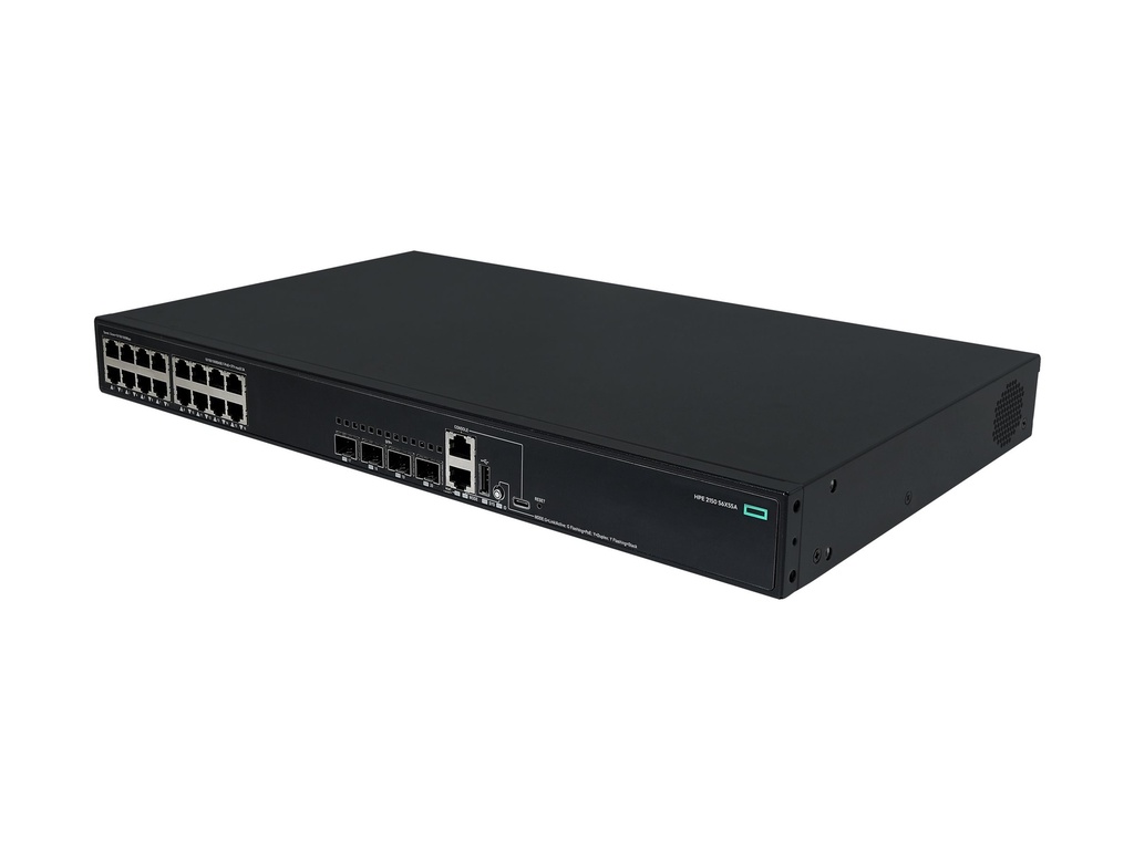 HPE Networking Comware 2150 16p 10M/100M/1G PoE+ 4p SFP+ 1G/10G 248W - Switch - L3 - managed - 16 x 10/100/1000Base-T (PoE+)