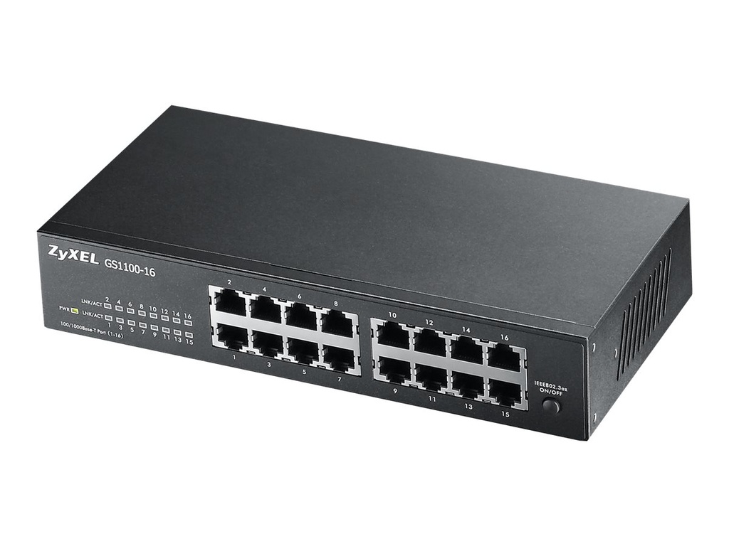 ZyXEL GS1100-16 - Switch - 16 x 10/100/1000 -
