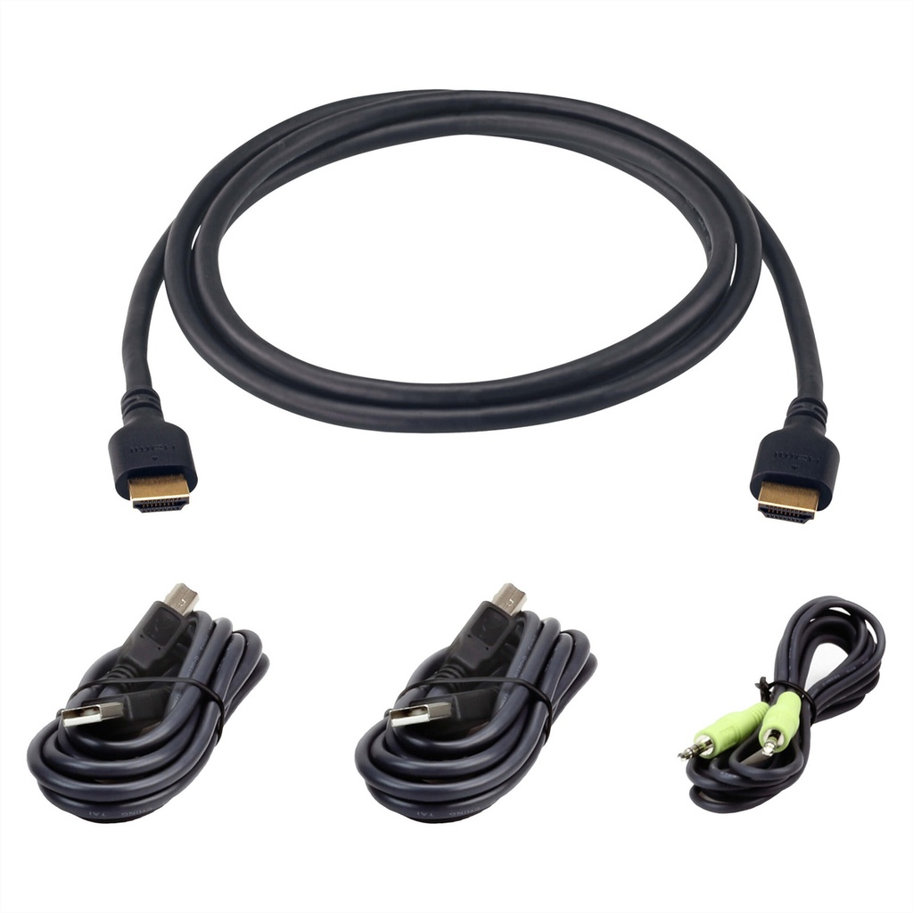 ATEN Secure KVM cable kit 1x Ultra High Speed HDMI Cable - Kabel-/Adapterset - Audio/Multimedia