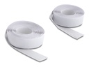 Delock Klettverschlussband - selbstklebend - 2 m - weiß (Packung mit 2)