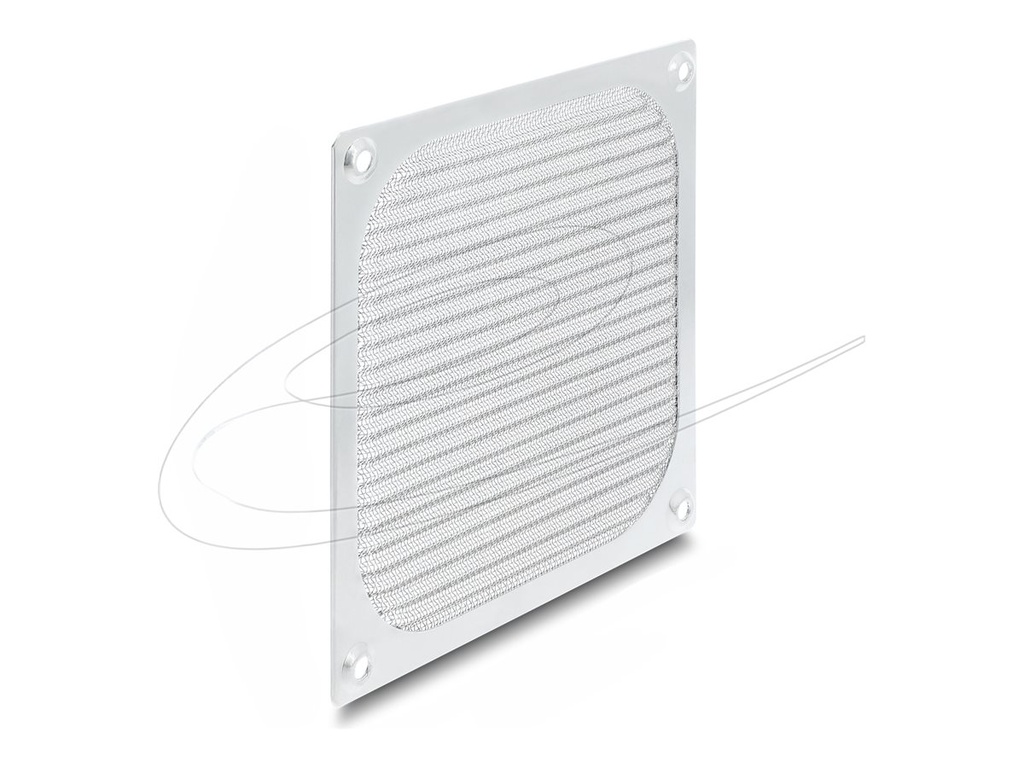 Delock Lüftergitter mit Filter - 120 x 120 mm, Aluminium, Edelstahlfiltergewebe