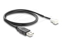 Delock Netzkabel für Lüfter - USB (M) zu 3-poliger Lüfteranschluss (M)