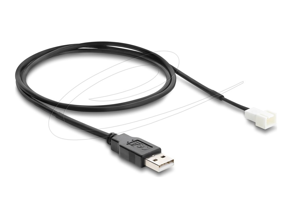 Delock Netzkabel für Lüfter - USB (M) zu 3-poliger Lüfteranschluss (M)