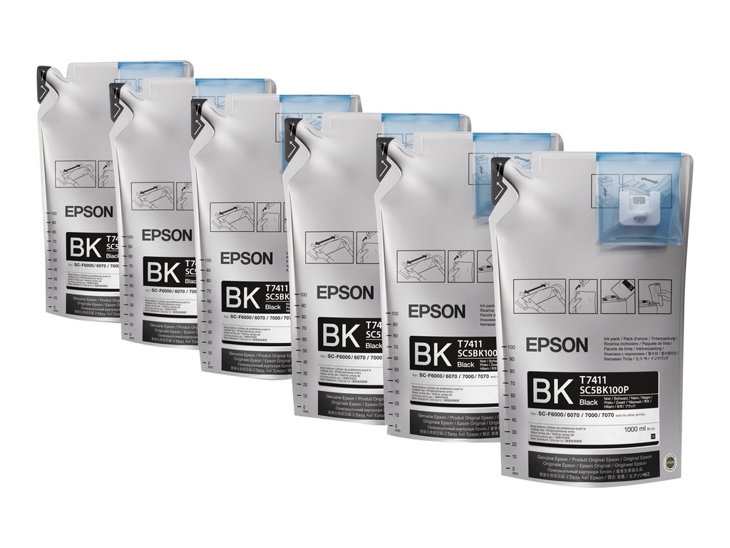 Epson T7411 - 6er-Pack - 1 L - Schwarz - original