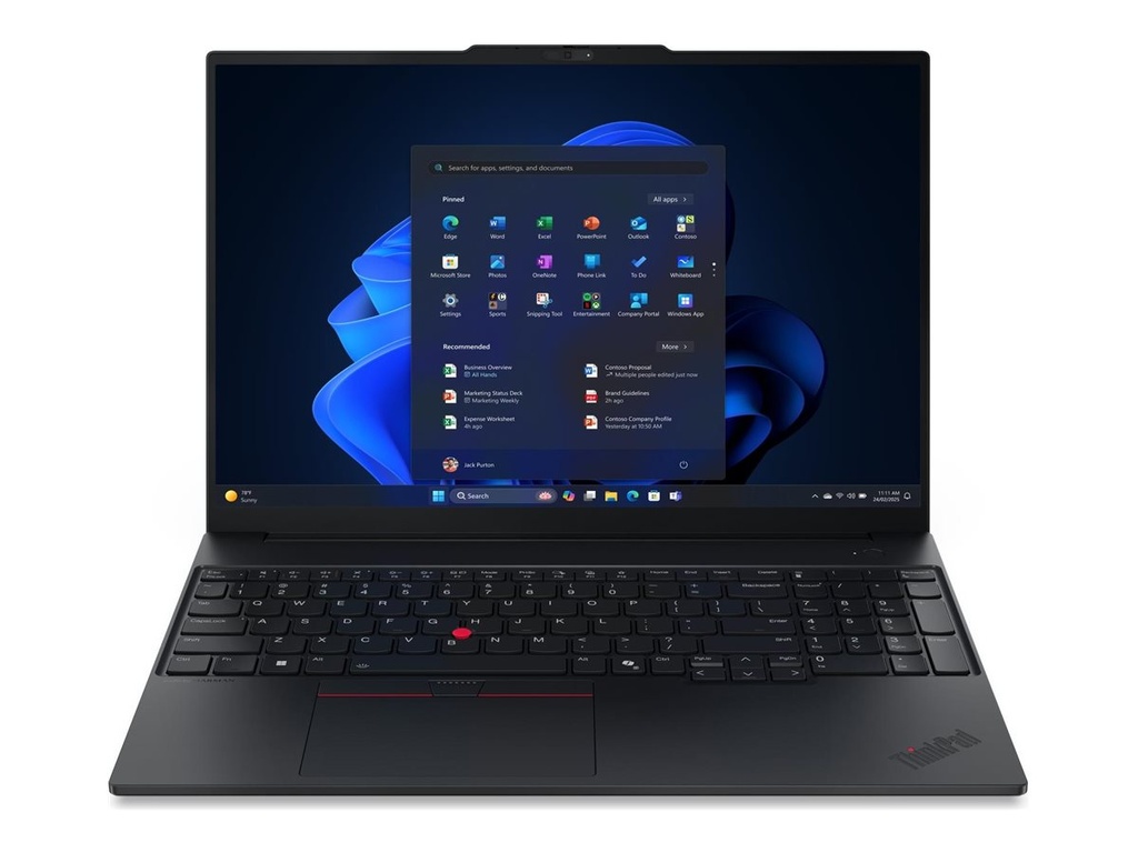 Lenovo ThinkPad E16 Gen 4 21Y4 - AMD Ryzen AI 5 330 / 2 GHz - Win 11 Pro - Radeon 820M - 32 GB RAM - 1 TB SSD TCG Opal Encryption 2, NVMe - 40.6 cm (16")