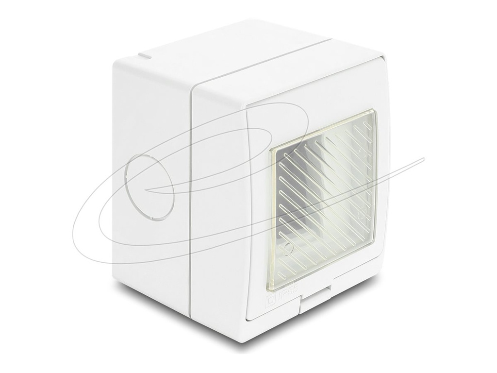 Delock Easy 45 - socket-outlet housing - surface-mounted housing, IP55, waterproof