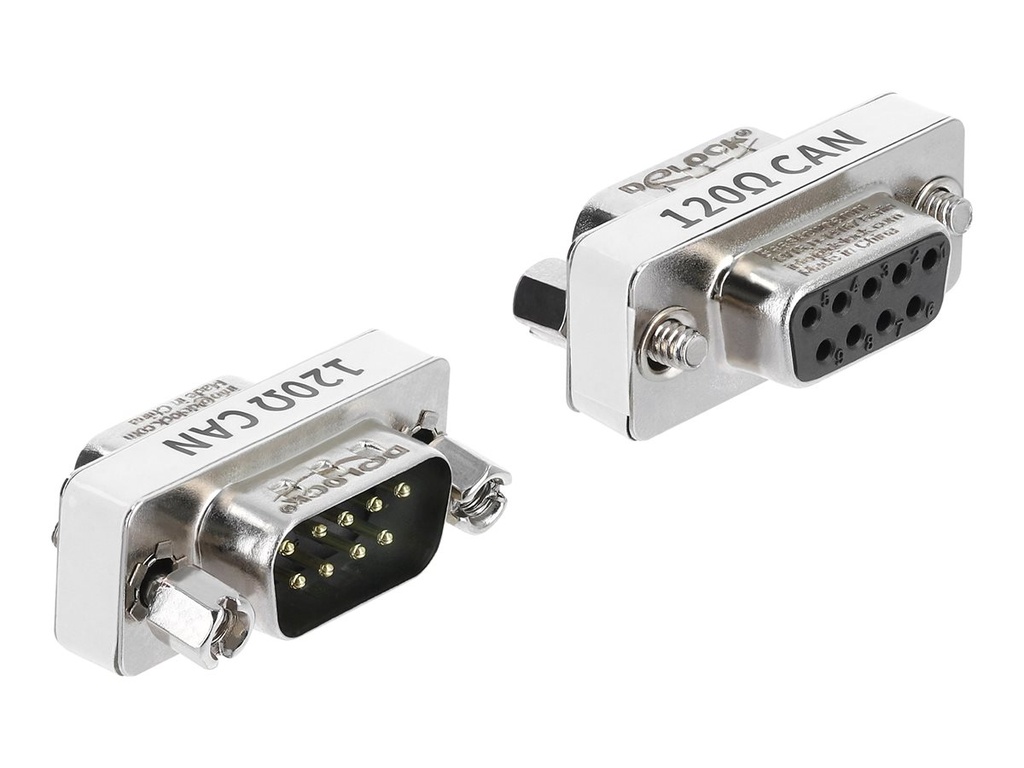 Delock Serieller Adapter - DB-9 (M) schraubbar zu DB-9 (W)